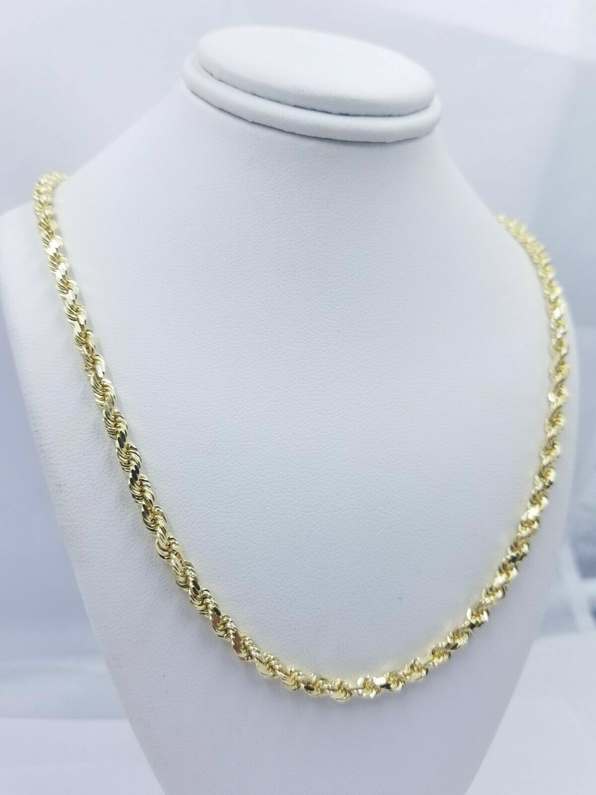 10k Yellow Gold Rope Chain Necklace 18\ 10k Yellow Gold Rope Chain Necklace 18\
