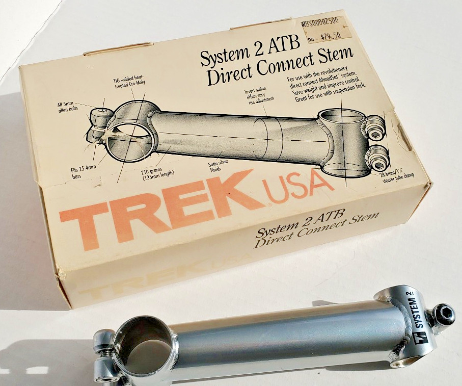 NOS Trek System 2 ATB Handlebar Stem MTB Road Bicycle 1-1/8\
