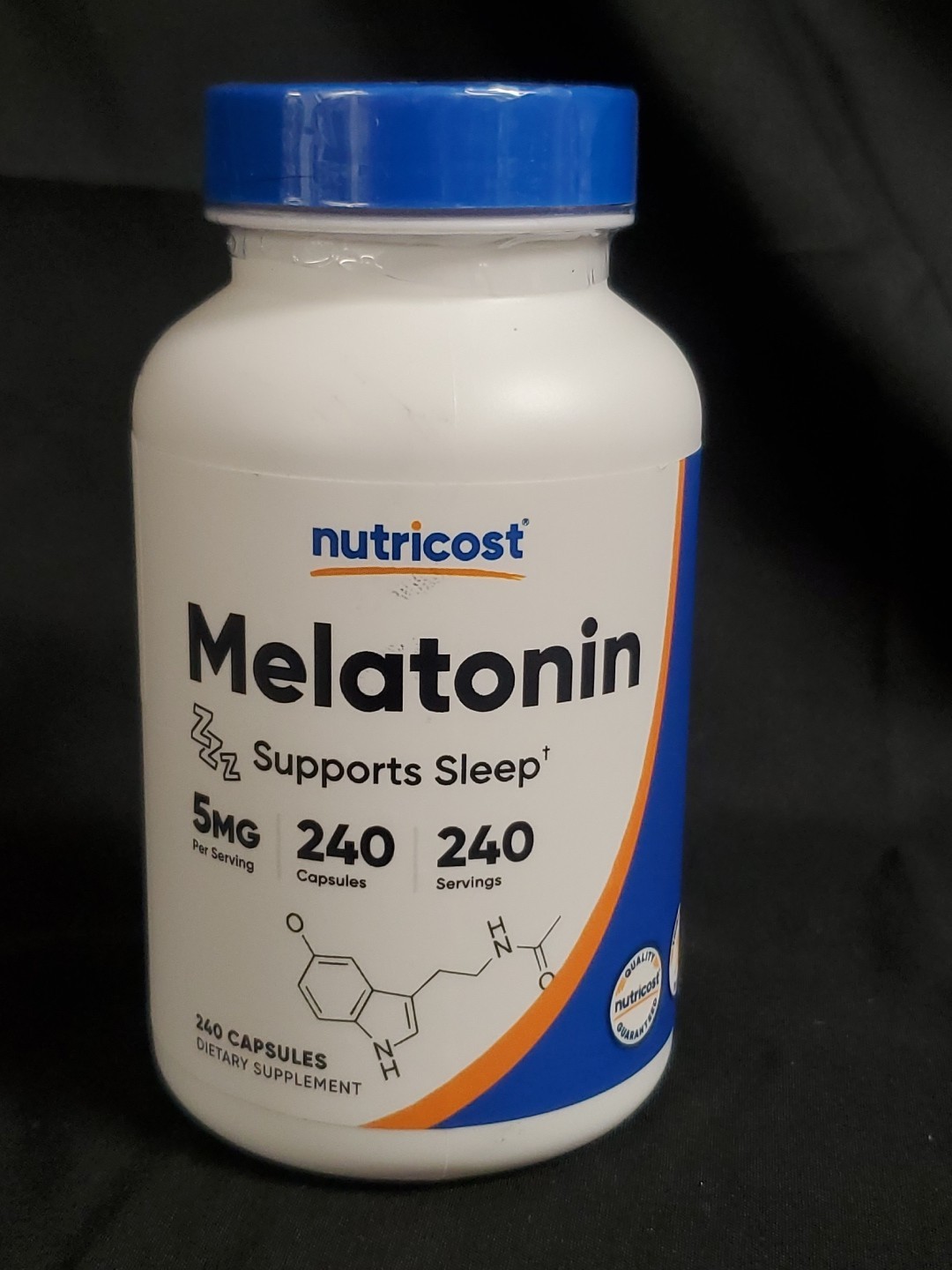 Nutricost Melatonin 5mg, 240 Capsules - 5mg Per Serving Exp. 04/2028 NEW