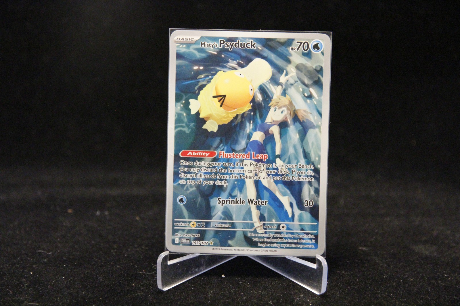 The Pokémon Company Misty’s Psyduck 193/182 IR Full Art Holo Sv10 EN
