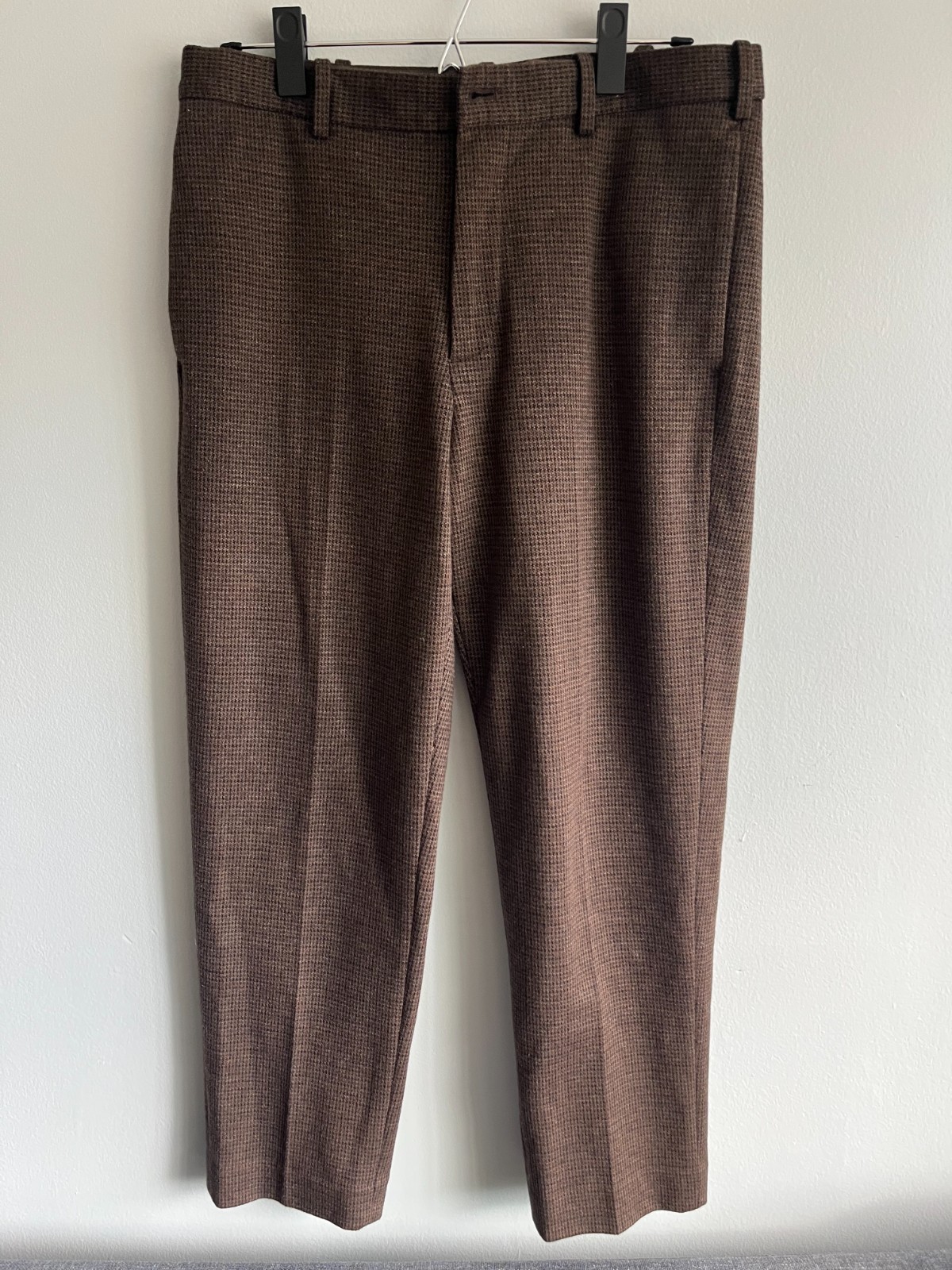 Uniqlo Smart Ankle Pants 2WAY Stretch - Dark Brown (Size Medium Men\'s)
