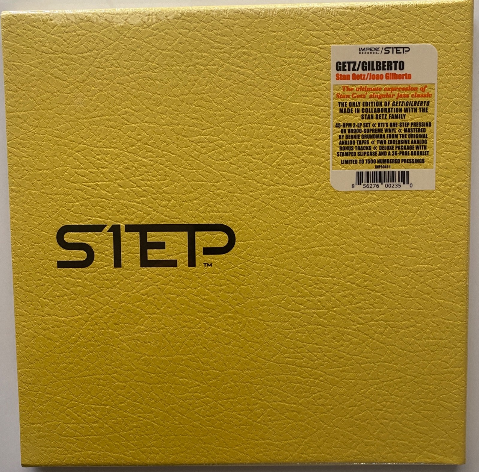 Getz/ Gilberto Verve Impex One-Step LP 2x 200g 45 RPM Vinyl LP Box New Sealed Getz/ Gilberto Verve Impex One-Step LP 2x 200g 45 RPM Vinyl LP Box New Sealed