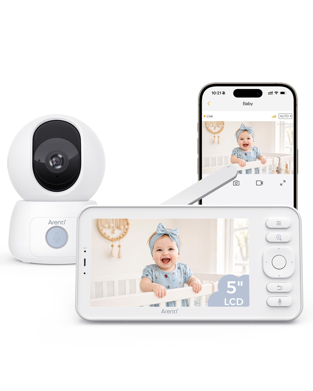 ARENTI Baby Monitor C3 Kit 3MP WiFi 6 PTZ Camera 5\ ARENTI Baby Monitor C3 Kit 3MP WiFi 6 PTZ Camera 5\