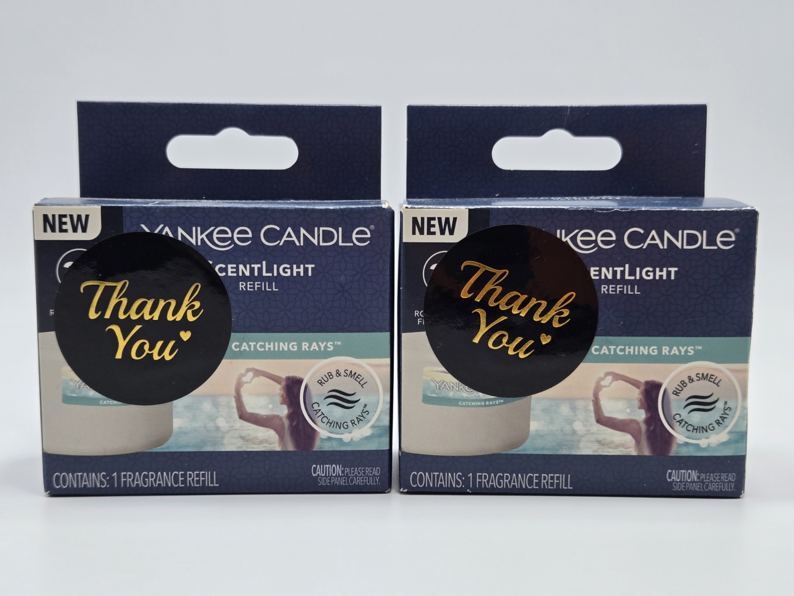 2 Two Yankee Candle Scentlight Scent Light CATCHING RAYS Refills 2 Two Yankee Candle Scentlight Scent Light CATCHING RAYS Refills