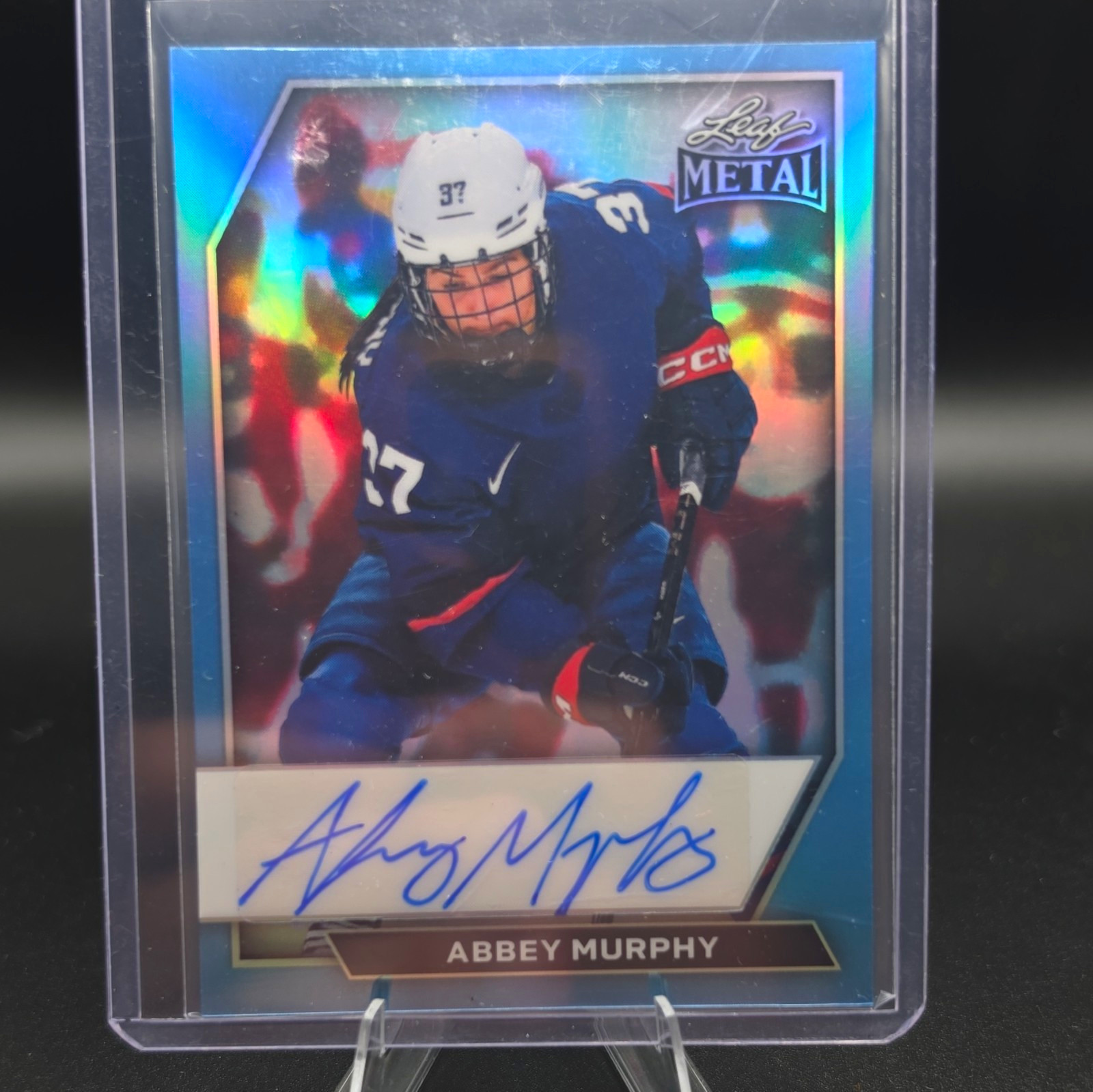 Leaf Metal Abbey Murphy Auto NCAA Ice Hockey BA-AM1 Serial Numbered /8 2022 Leaf Metal Abbey Murphy Auto NCAA Ice Hockey BA-AM1 Serial Numbered /8 2022