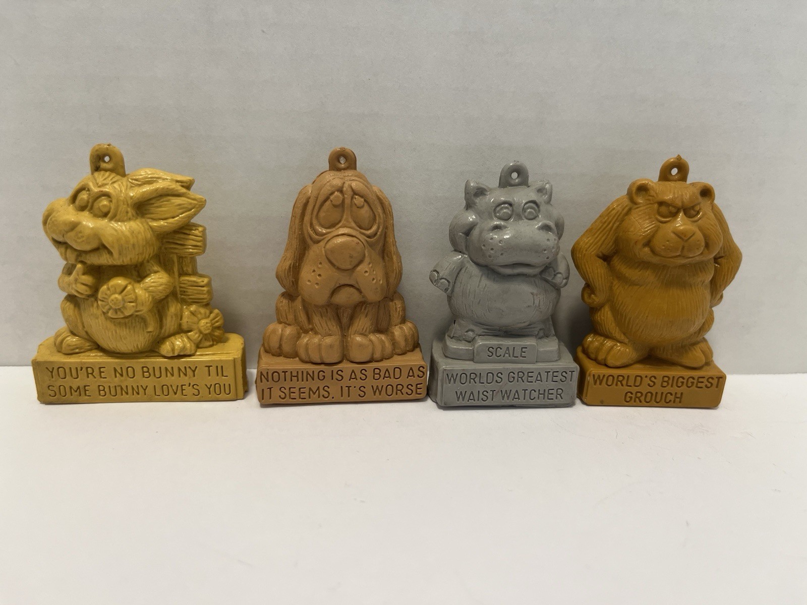 Wallace Berrie Co. Figurine 4 Figure Lot Made 2010 2015 2016 2017 Plastic Rubber Wallace Berrie Co. Figurine 4 Figure Lot Made 2010 2015 2016 2017 Plastic Rubber