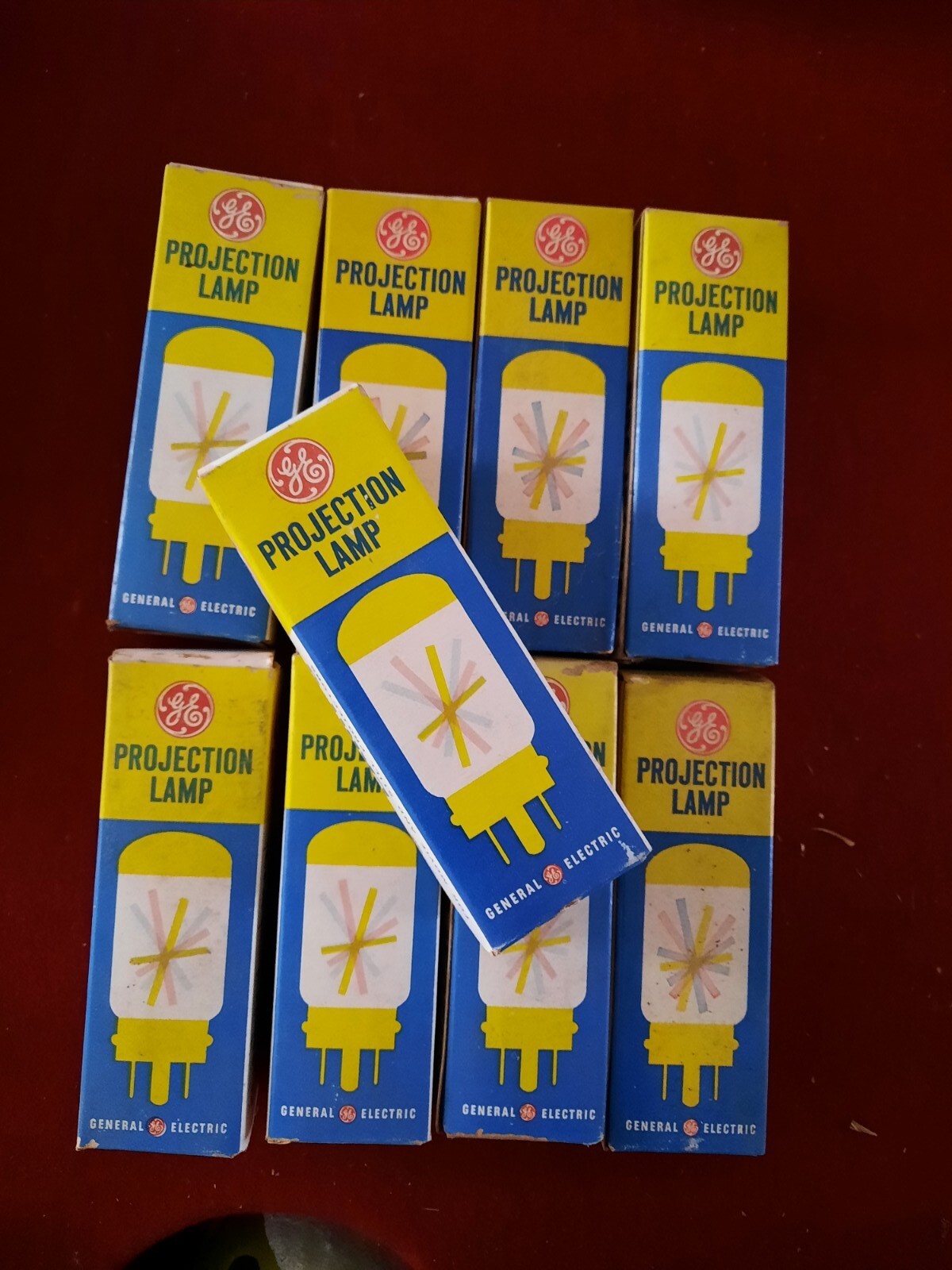 Lot of 9 Vintage unopened GE Projection Lamp CFA 115-120V 100W Lot of 9 Vintage unopened GE Projection Lamp CFA 115-120V 100W
