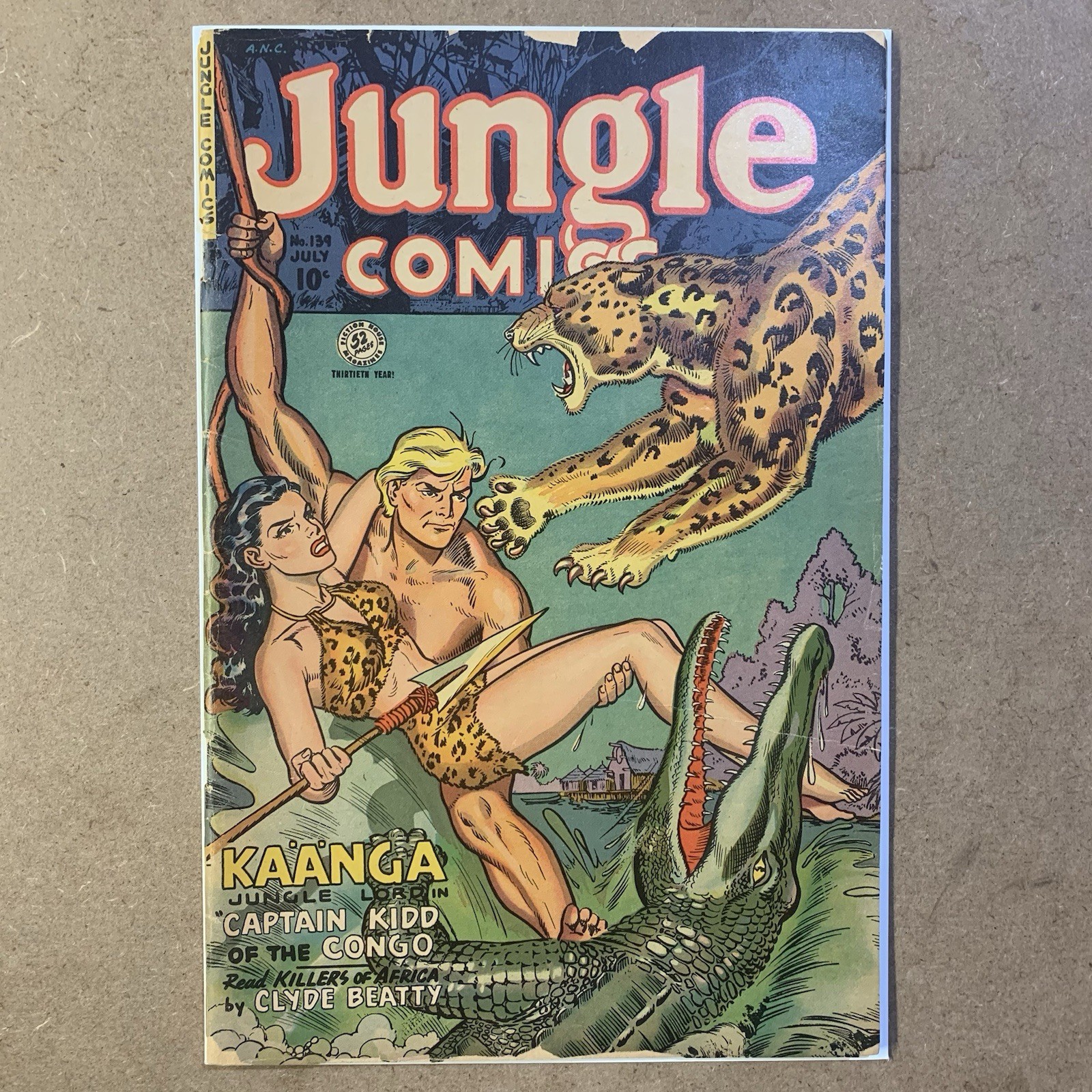 Jungle Comics 139 Golden Age Fiction House 1951 Maurice Whitman Art Jungle Comics 139 Golden Age Fiction House 1951 Maurice Whitman Art