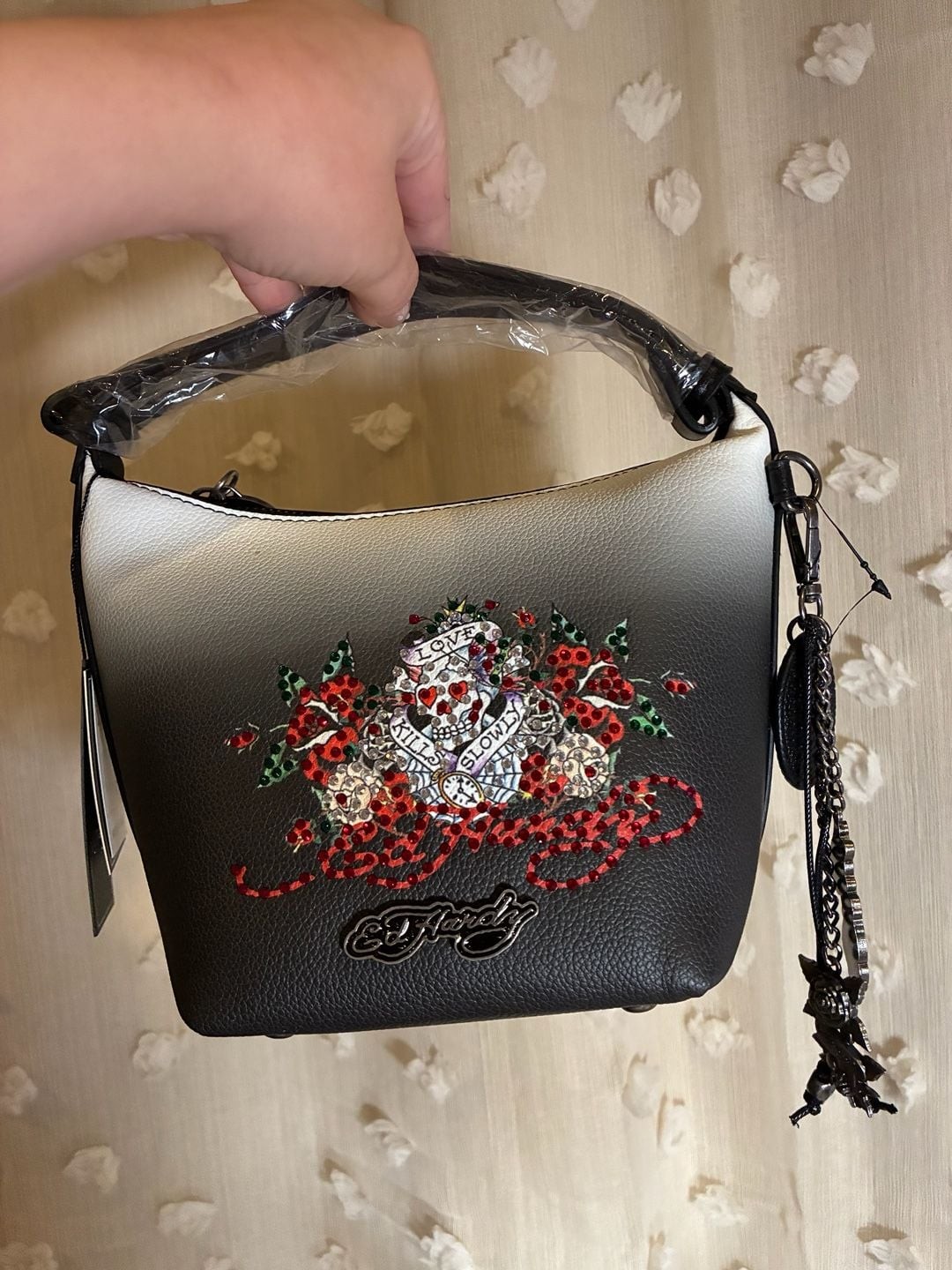 Ed Hardy Ombre Skull Handbag Ed Hardy Ombre Skull Handbag