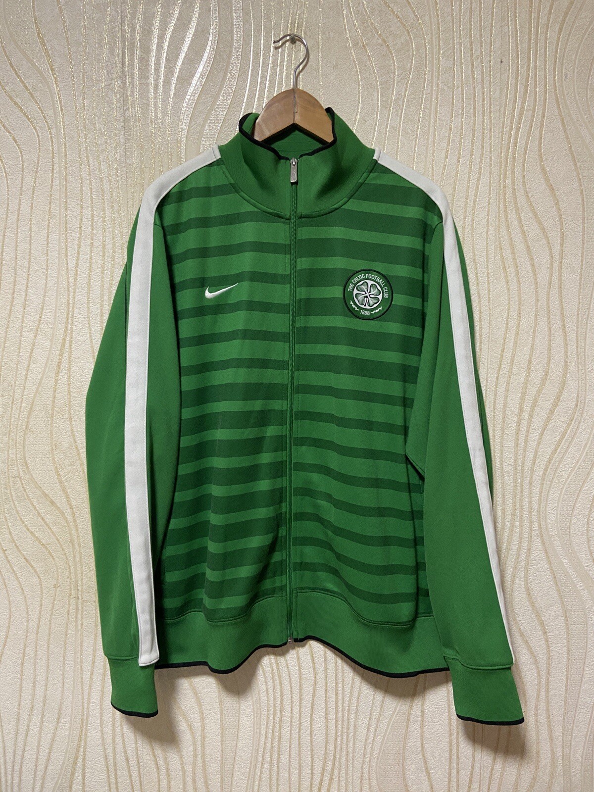 2011 2012 CELTIC N98 AUTHENTIC FOOTBAL SOCCER TRACK JACKET NIKE 419924-378 2XL