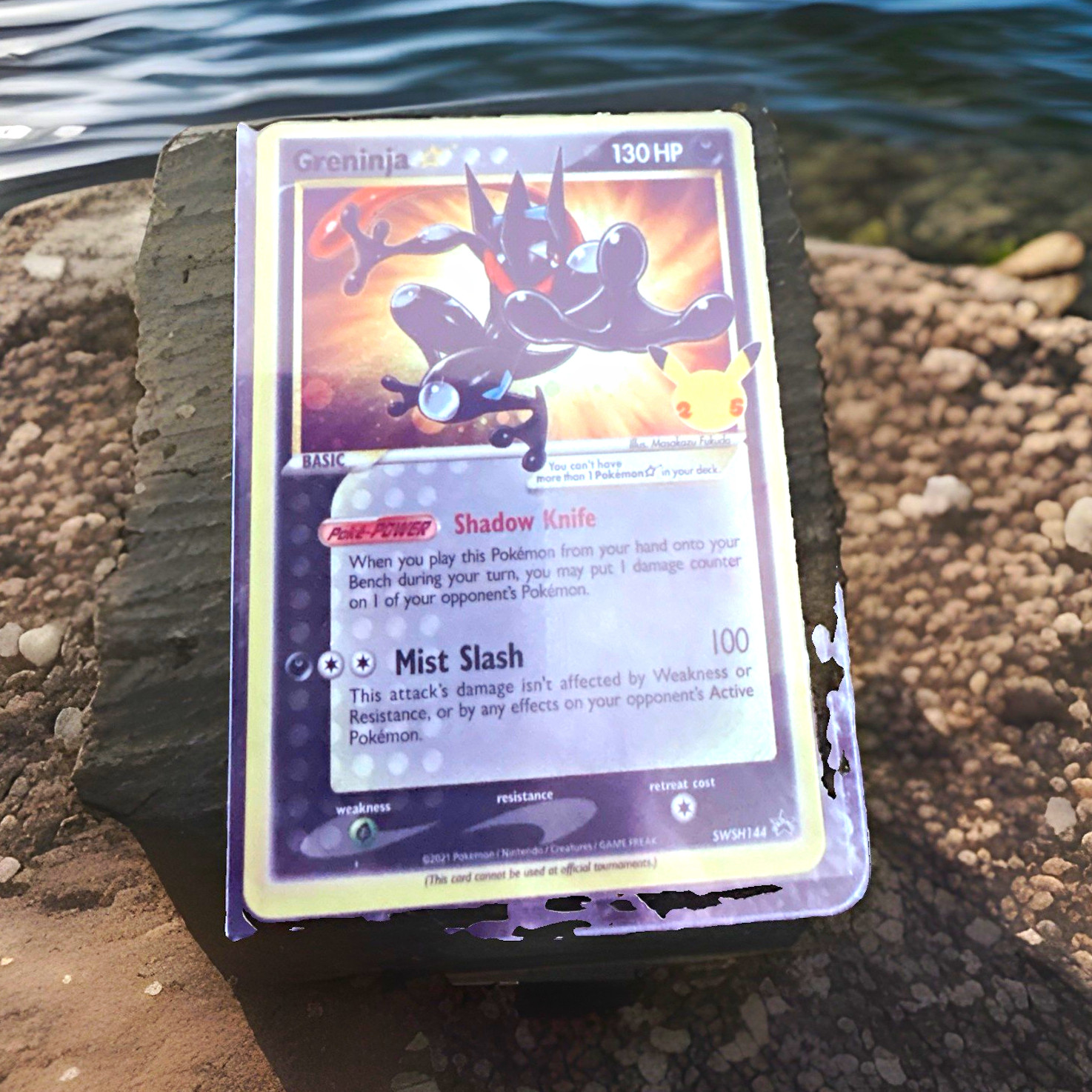 Greninja Star SWSH144 SWSH Sword & Shield Promo Holo gold star Pokemon Card Greninja Star SWSH144 SWSH Sword & Shield Promo Holo gold star Pokemon Card