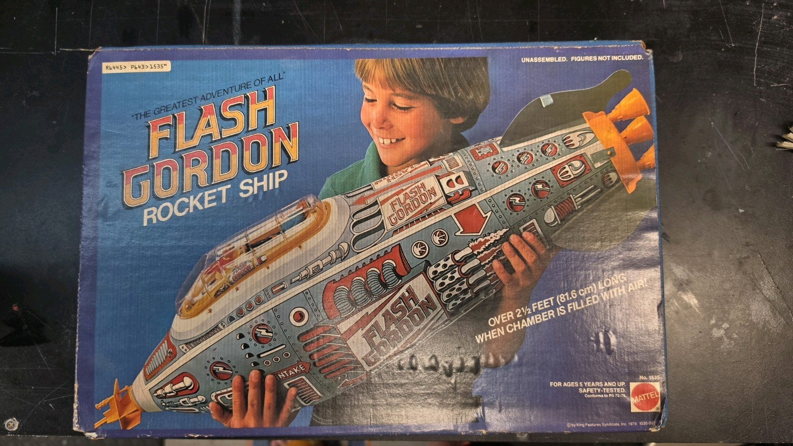 Unoped Vintage 1979 Mattel Flash Gordon Rocket Ship Inflatable Toy No. 1535 Unoped Vintage 1979 Mattel Flash Gordon Rocket Ship Inflatable Toy No. 1535
