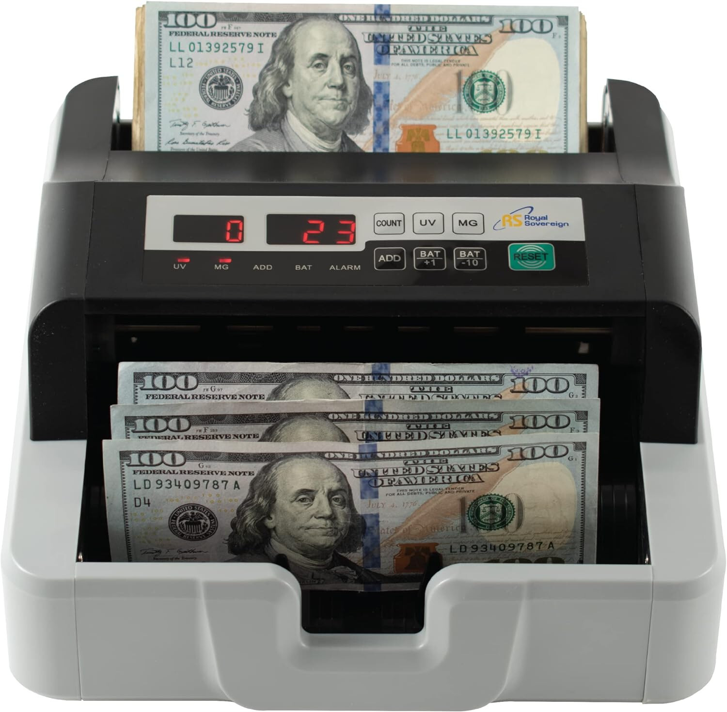 Royal Sovereign High Speed Bill Counter, UV/MG Counterfeit Detection (RBC-100N) Royal Sovereign High Speed Bill Counter, UV/MG Counterfeit Detection (RBC-100N)