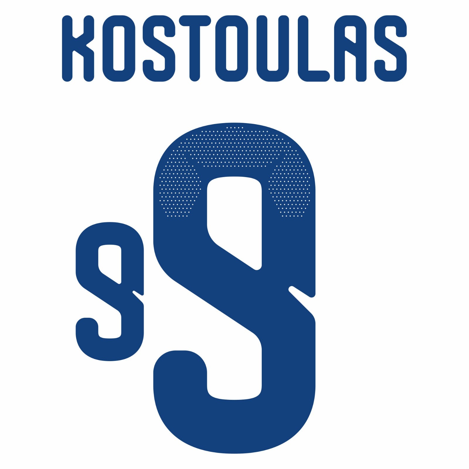 KOSTOULAS #9 Greece 2026-2027 Home Nameset Heat Transfer Football Patch