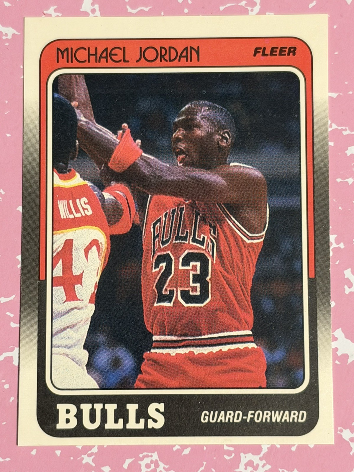 1988 Fleer Basketball MICHAEL JORDAN #17 Rare (J)-Error Card In Chjcago On Bck💎 1988 Fleer Basketball MICHAEL JORDAN #17 Rare (J)-Error Card In Chjcago On Bck💎