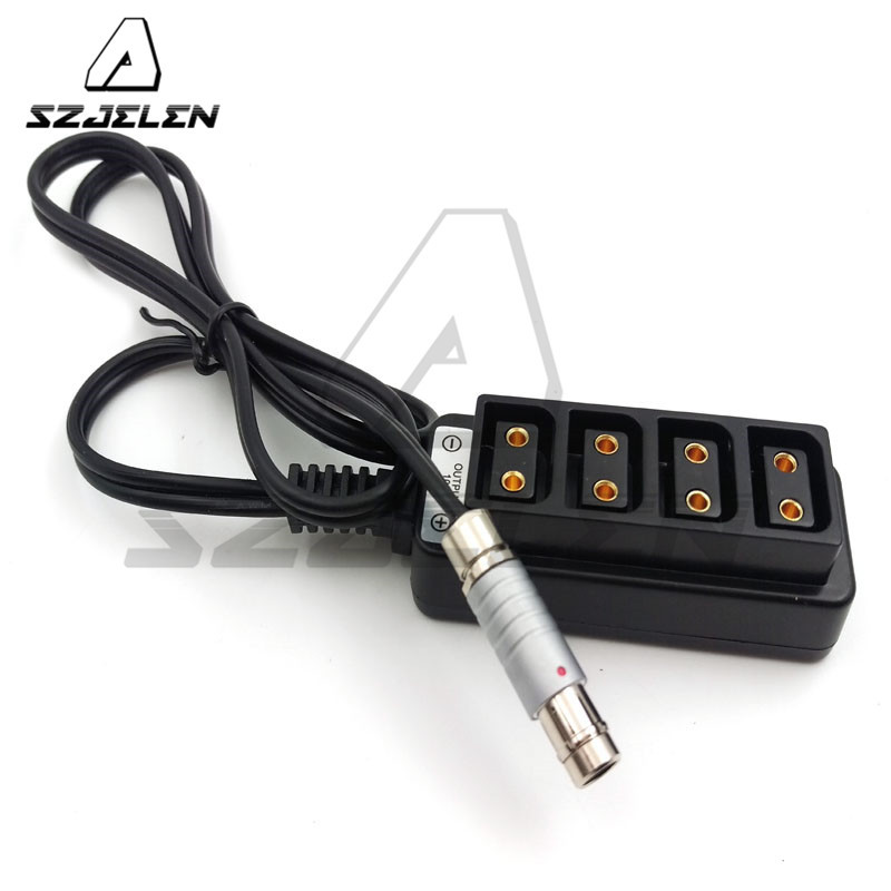 RS Connector 3pin to 4-port P-tap Splitter Power Cable for TILTA/ALEXA  Camera