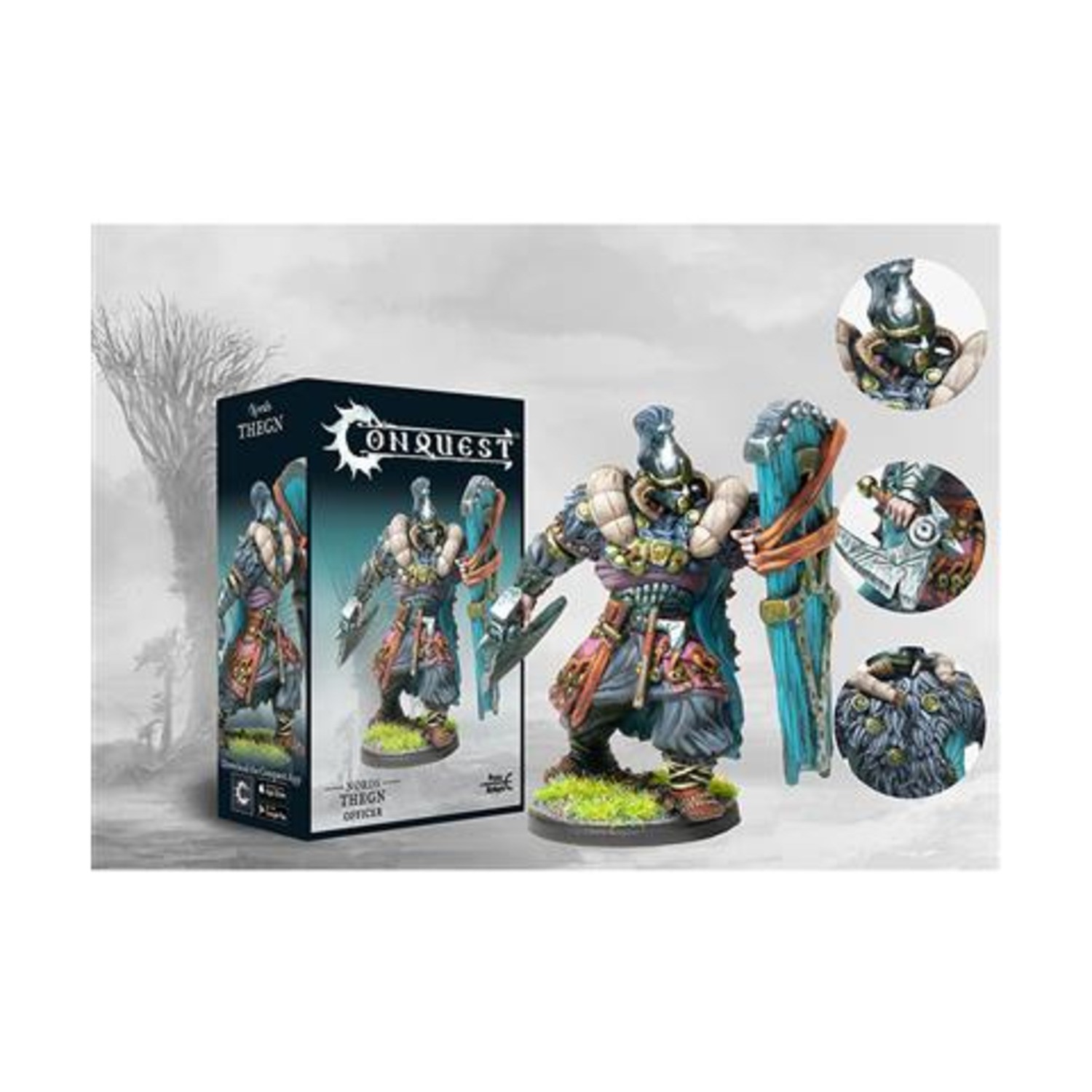 Para Bellum Conquest - Nords - 38mm Nords - Thegn (Officer) SW (New)