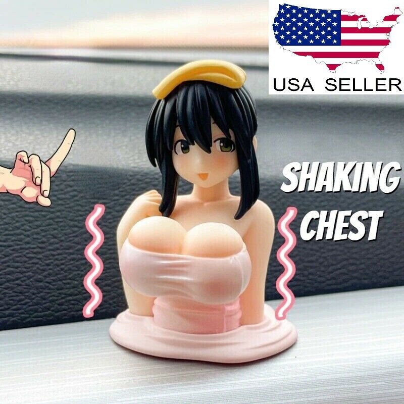 Kanako Chest Shaking Ornaments Kawaii Anime action For Car Sexy Doll Figurine US