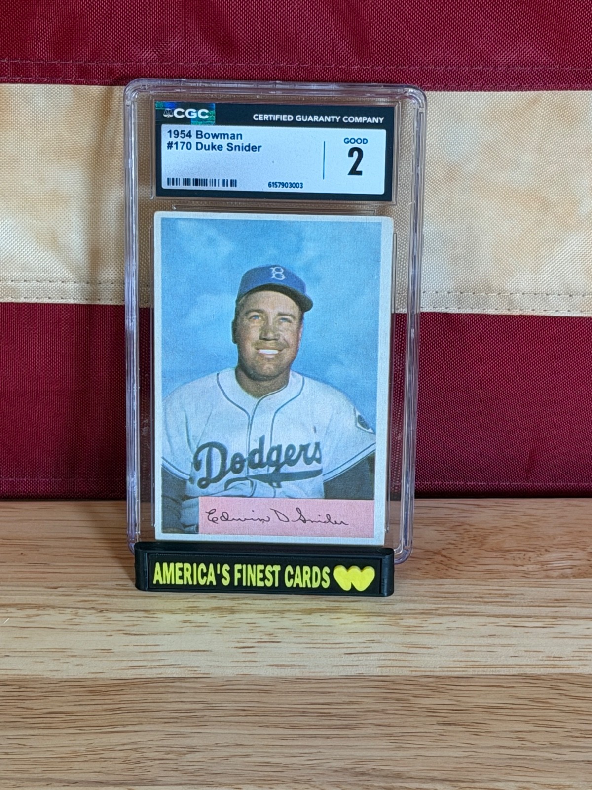 1954 BOWMAN DUKE SNIDER #170 