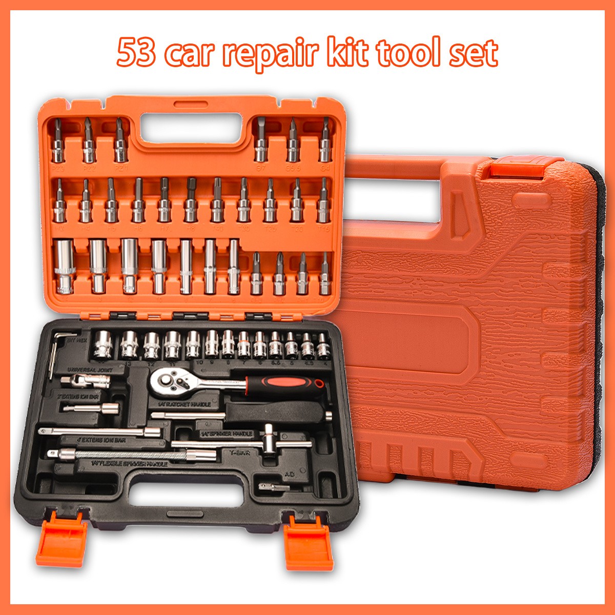 50/53 Pieces - High-end Professional Kit, Car/bicycle Repair Machinery Kit 50/53 Pieces - High-end Professional Kit, Car/bicycle Repair Machinery Kit
