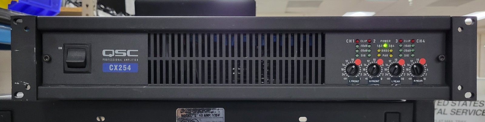 QSC CX254 Four-Channel Professional Power Amplifier | C1611DS QSC CX254 Four-Channel Professional Power Amplifier | C1611DS