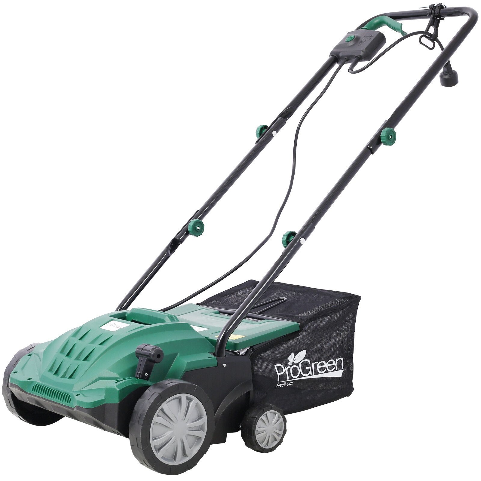 2-in-1 Garden Scarifier 13 in 12 Amp Electric Lawn Dethatcher w/Collection Bag