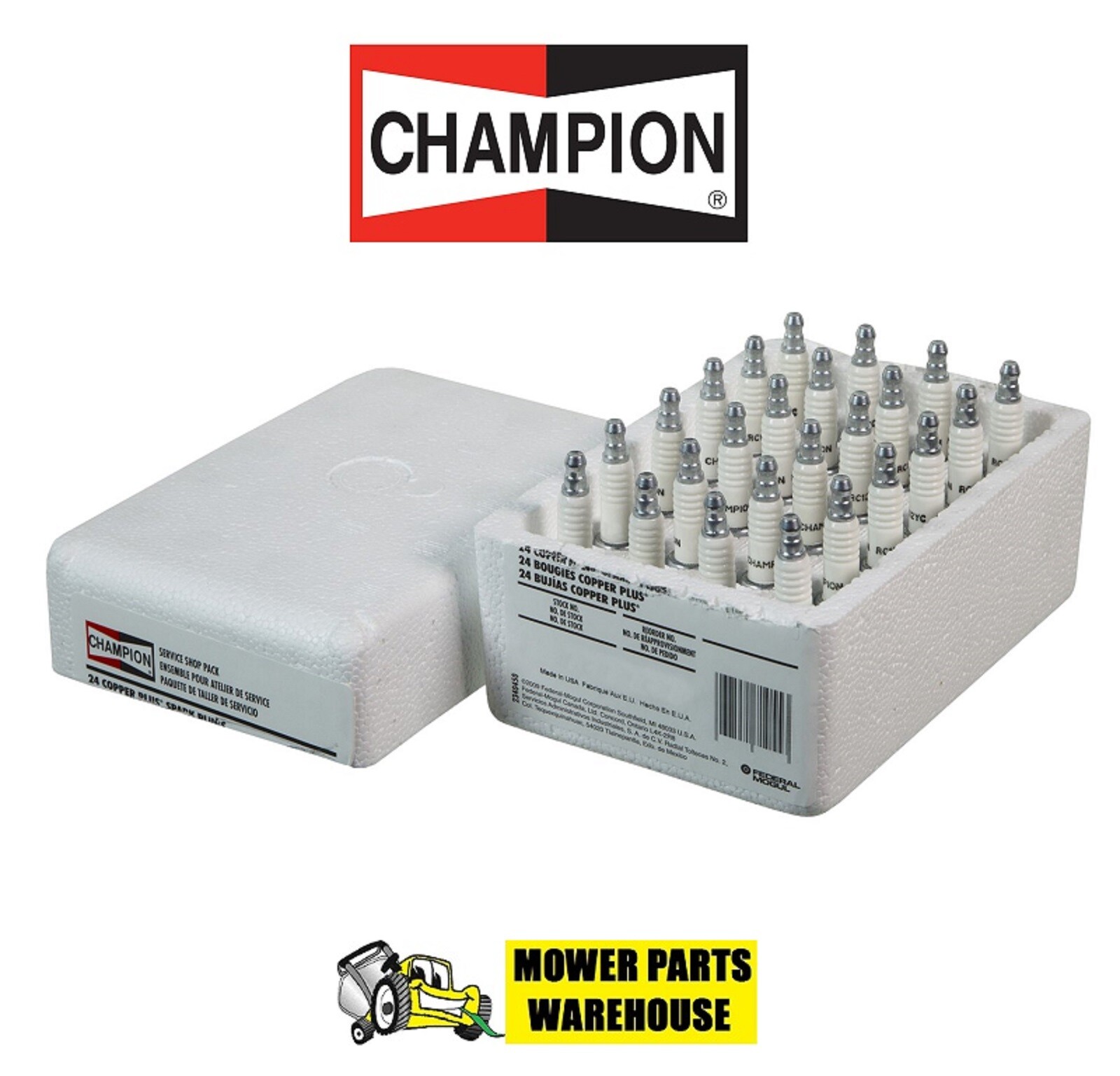 24 GENUINE CHAMPION SPARK PLUGS RC12YC 71GS 491055 71055 COPPER PLUS SHOP PACK 24 GENUINE CHAMPION SPARK PLUGS RC12YC 71GS 491055 71055 COPPER PLUS SHOP PACK