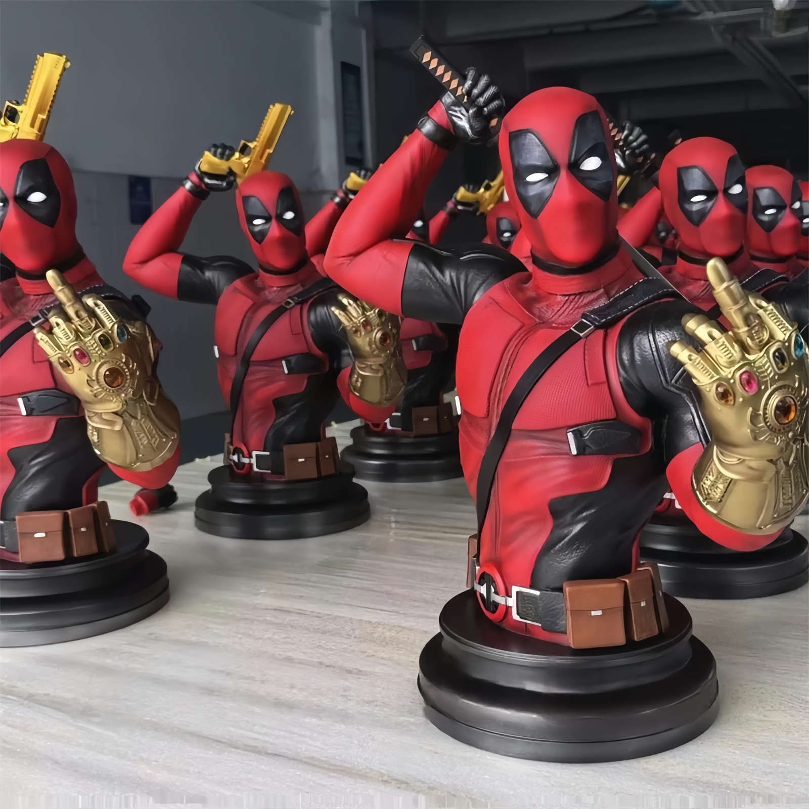 PJMQ Studio Deadpool Bust Model Resin IN STOCK 1/2 H48cm Infinity Gauntlet New