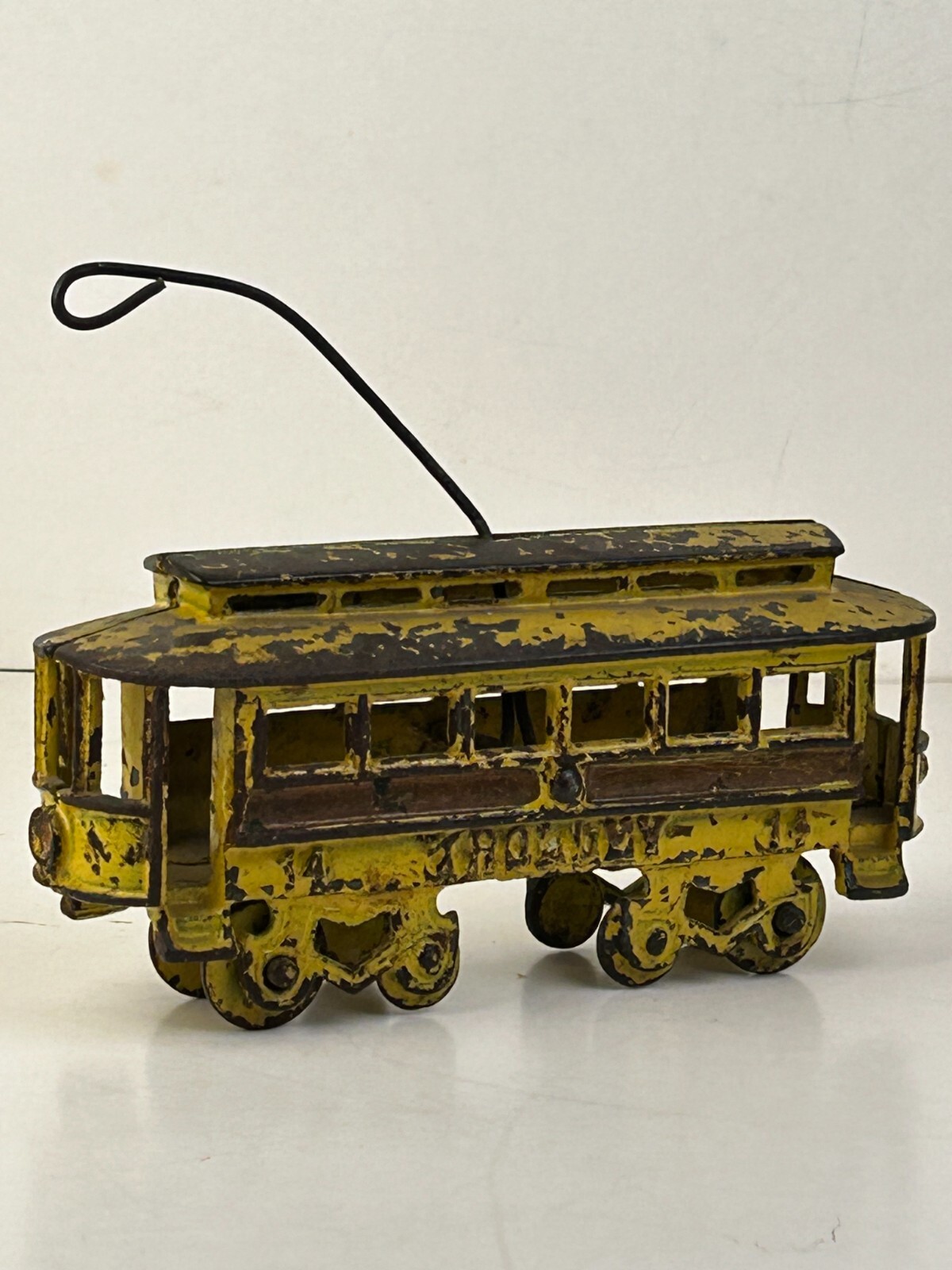 1920\'s Kenton #14 Cast Iron Trolley Car, Original #1 1920\'s Kenton #14 Cast Iron Trolley Car, Original #1