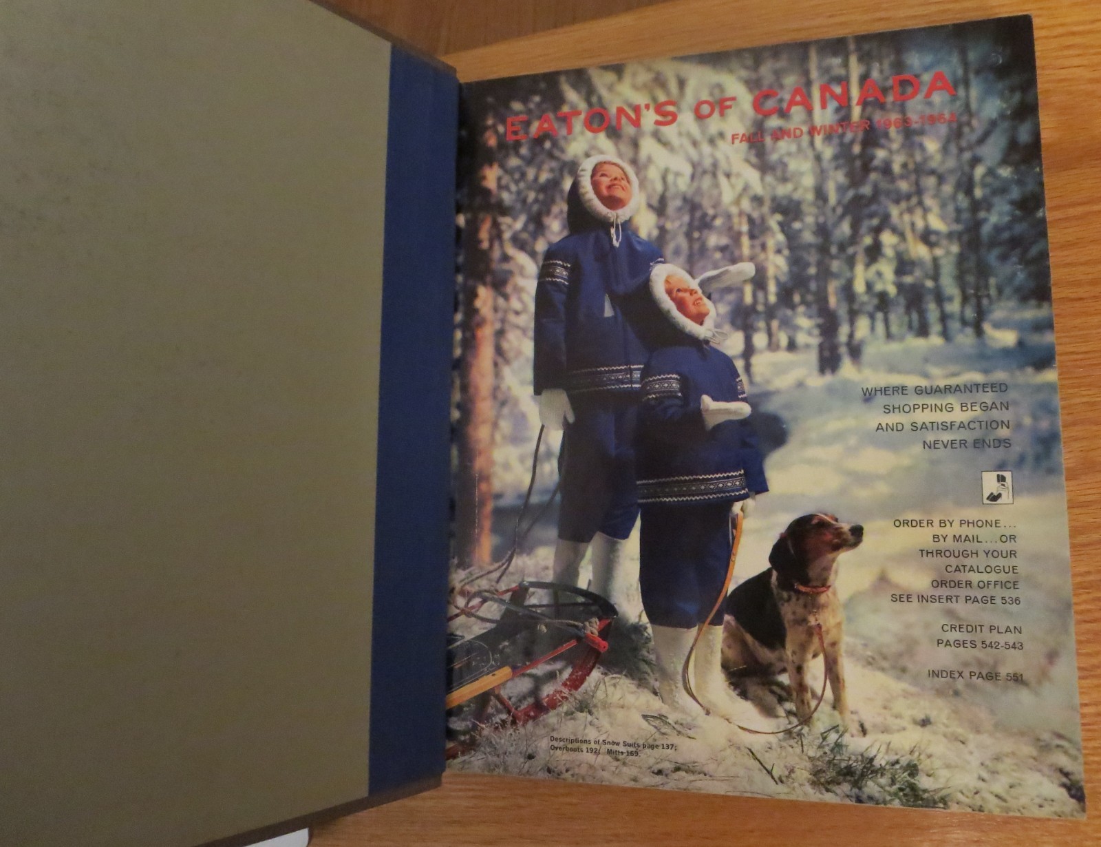 Vintage 1963-64 Eatons of Canada Fall and Winter catalog INSIDE hardcover book