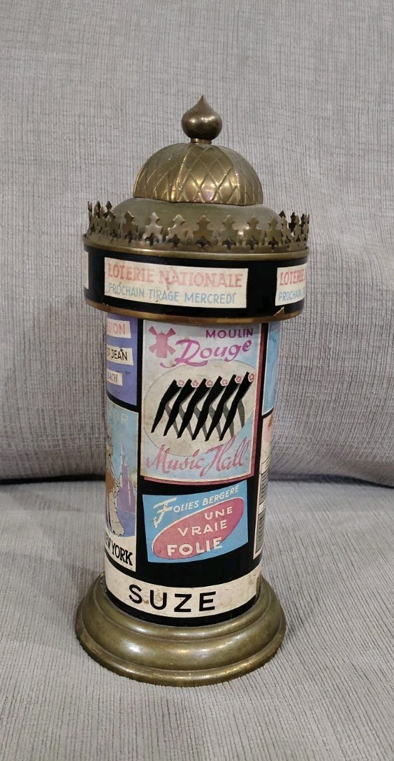1930s/40s Art Deco French Suze Parisian Pop Up Cigarette Dispenser Tobacciana
