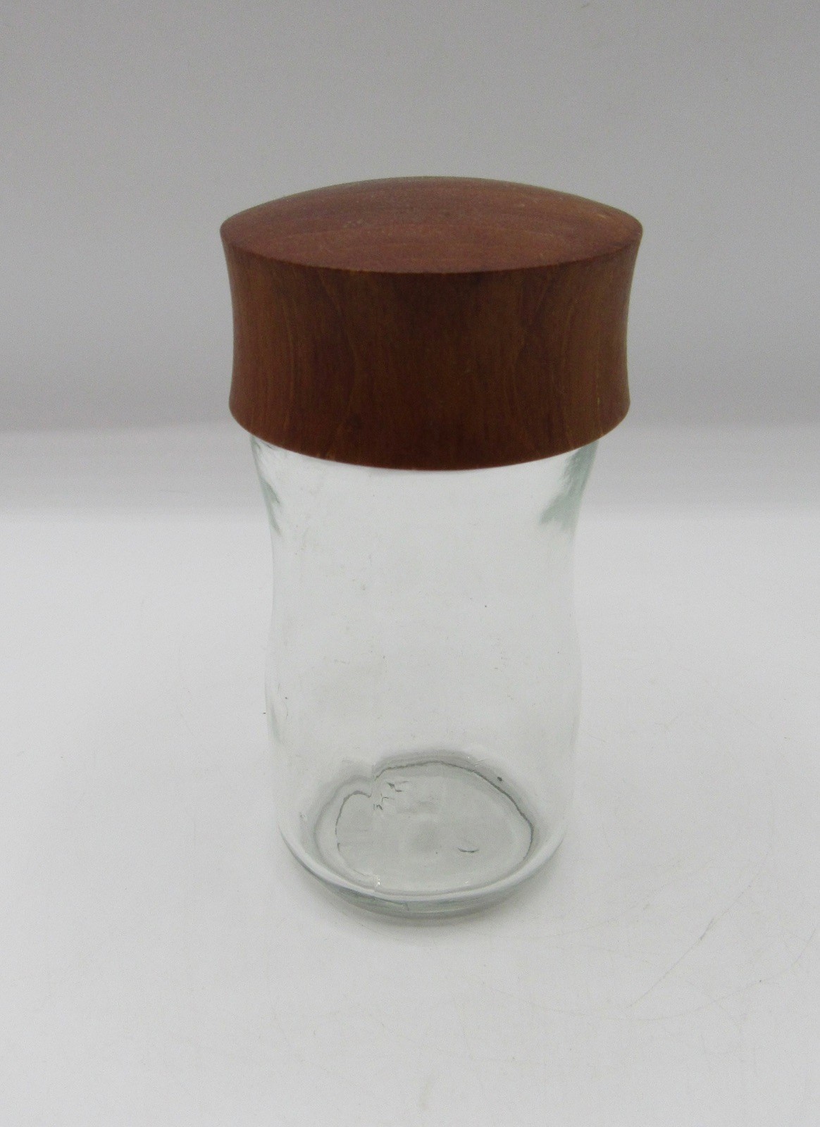 Vintage Digsmed Denmark spice jar teak wood top glass 4 Vintage Digsmed Denmark spice jar teak wood top glass 4