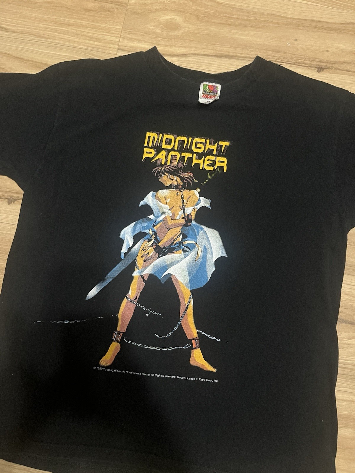 RARE vintage 1999 Midnight Panther Anime Promo Tee RARE vintage 1999 Midnight Panther Anime Promo Tee