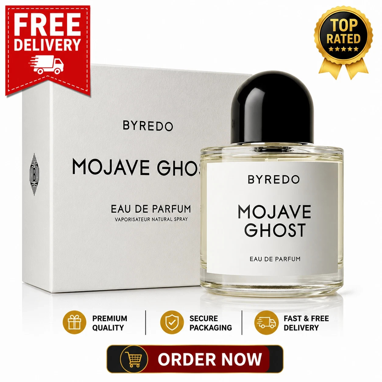 Byredo Mojave Ghost 100ml/3.4oz Eau De Parfum Spray for Unisex NEW IN SEALED BOX