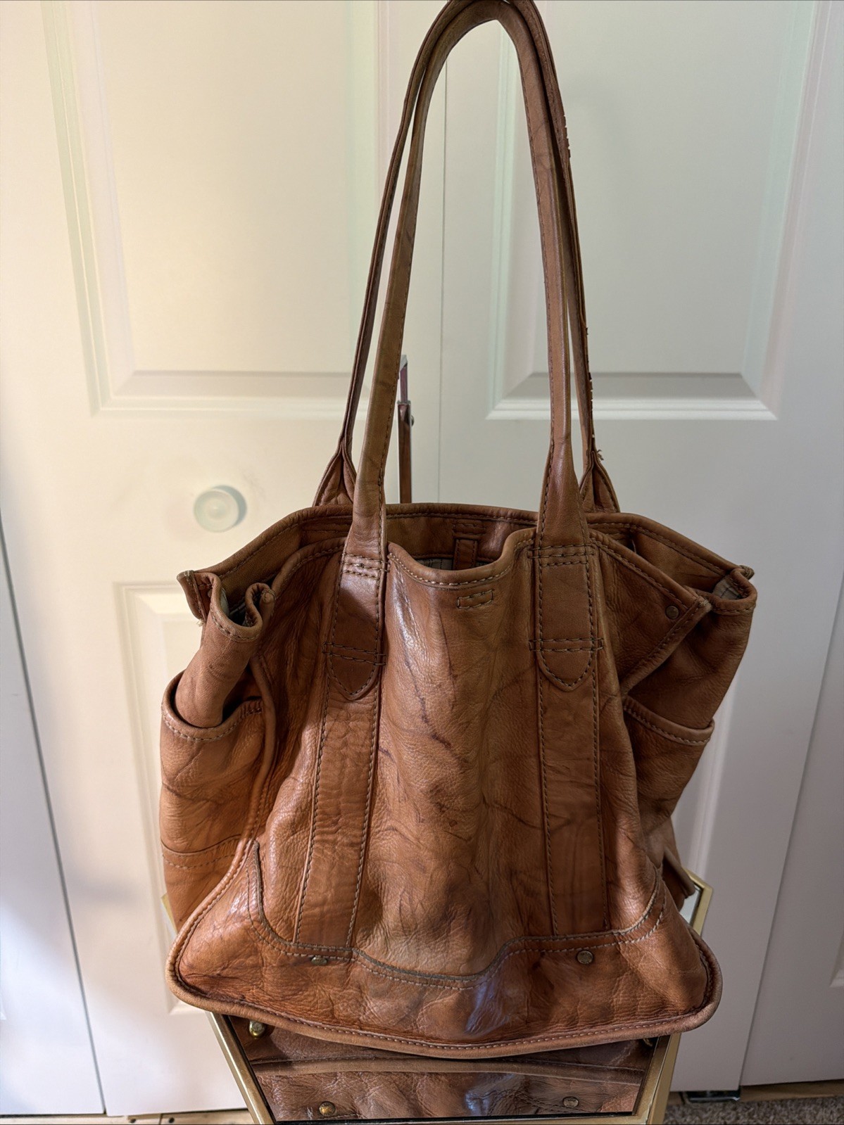 Frye Day and mood Leather Carryall Tote Frye Day and mood Leather Carryall Tote