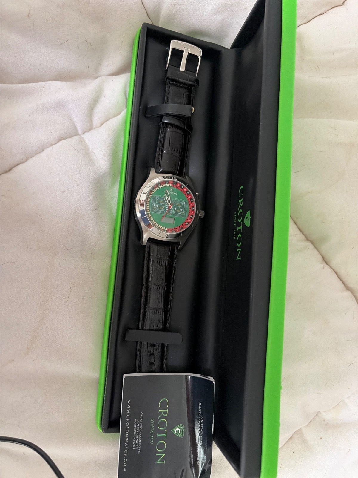 Croton Casino Watch - Roulette Dial - NEW, unworn, in box