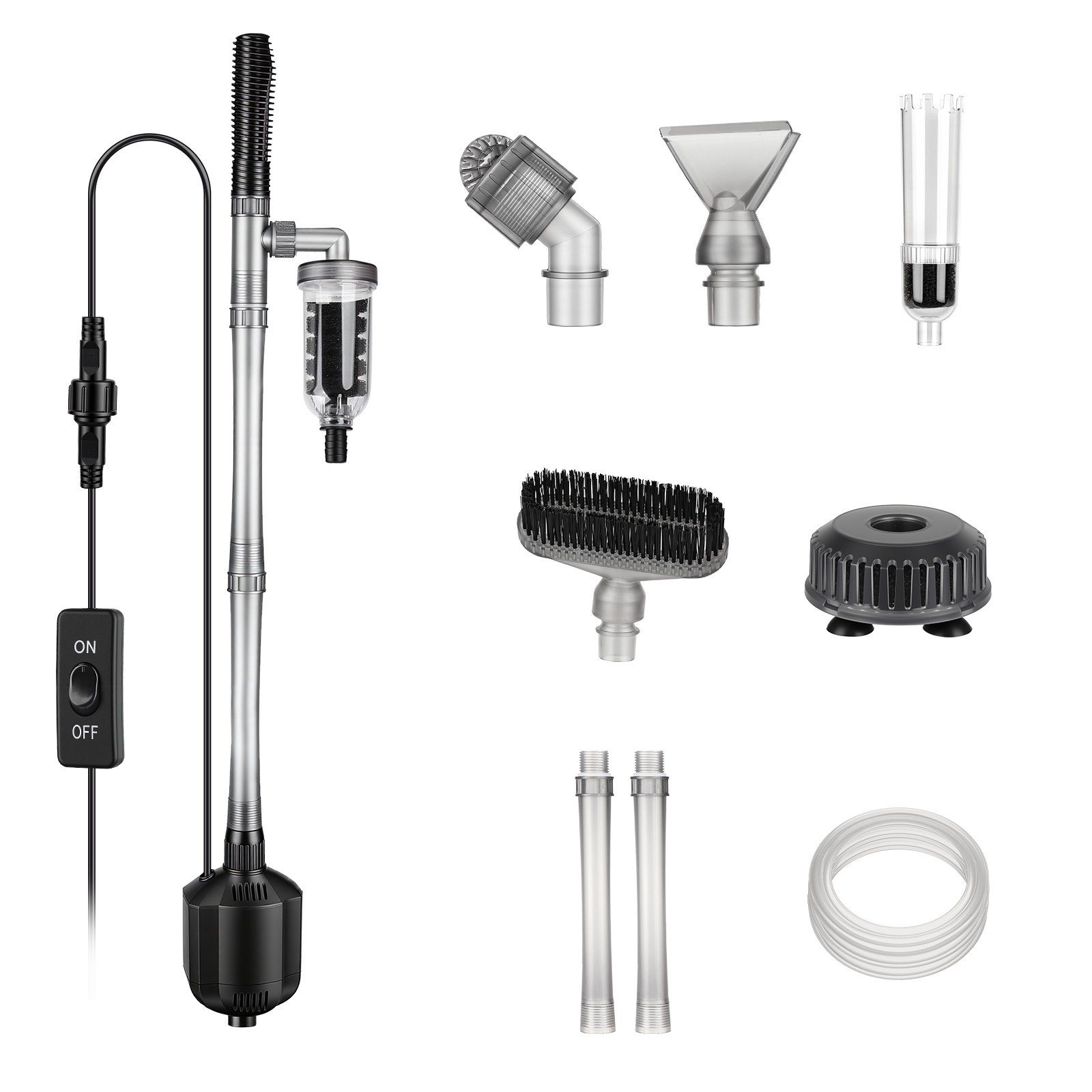 hygger 5-in-1 Electric Aquarium Gravel Cleaner 360GPH 15W Fish Tank Vacuum hygger 5-in-1 Electric Aquarium Gravel Cleaner 360GPH 15W Fish Tank Vacuum