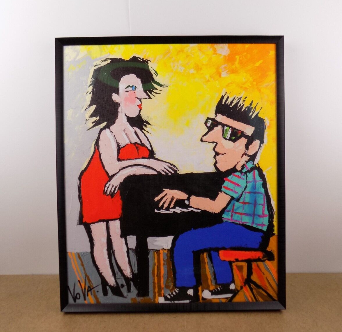 Vladimir Mingar aka Vova Embellished Print on Canvas 5/50 Piano Vladimir Mingar aka Vova Embellished Print on Canvas 5/50 Piano