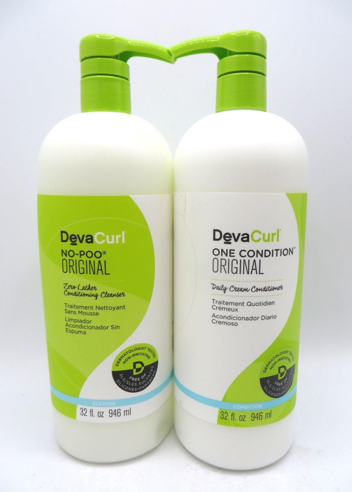 DEVACURL NO POO ORIGINAL CLEANSER / ONE CONDITION 32 OZ Duo