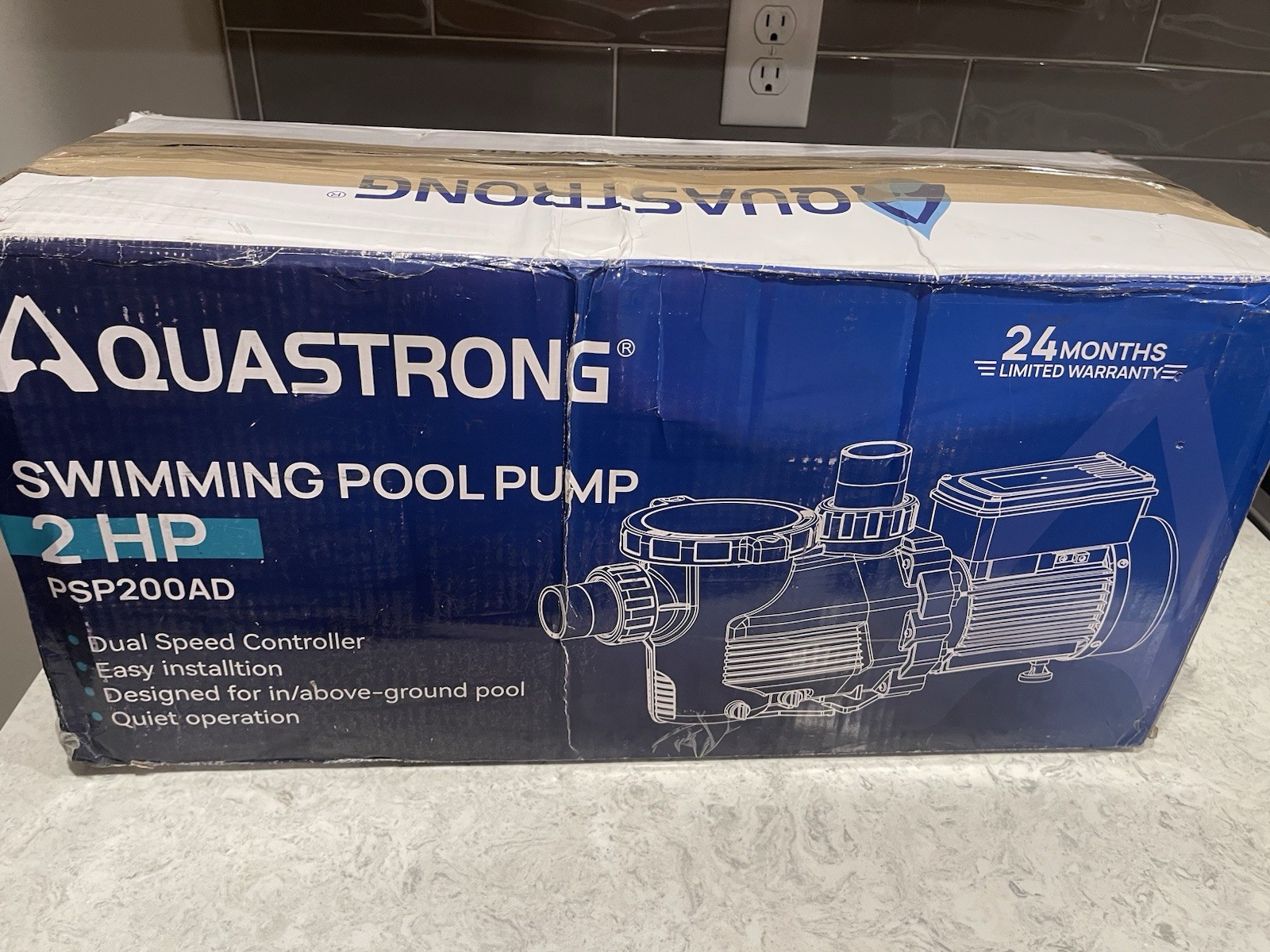 Aquastrong PSP200AD 2HP 115V Pool Pump Dual Speed 5186 GPH Inground Above Ground Aquastrong PSP200AD 2HP 115V Pool Pump Dual Speed 5186 GPH Inground Above Ground
