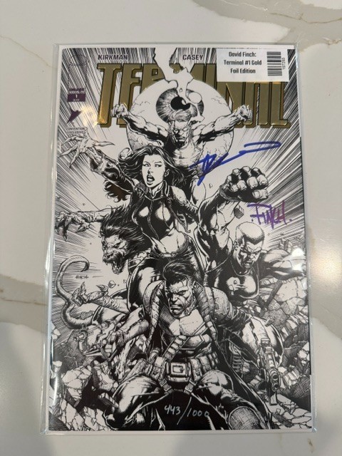 SDCC 2026 Terminal #1 C Signed KIRKMAN & David Finch GOLD FOIL Trade LTD 1000 SDCC 2026 Terminal #1 C Signed KIRKMAN & David Finch GOLD FOIL Trade LTD 1000