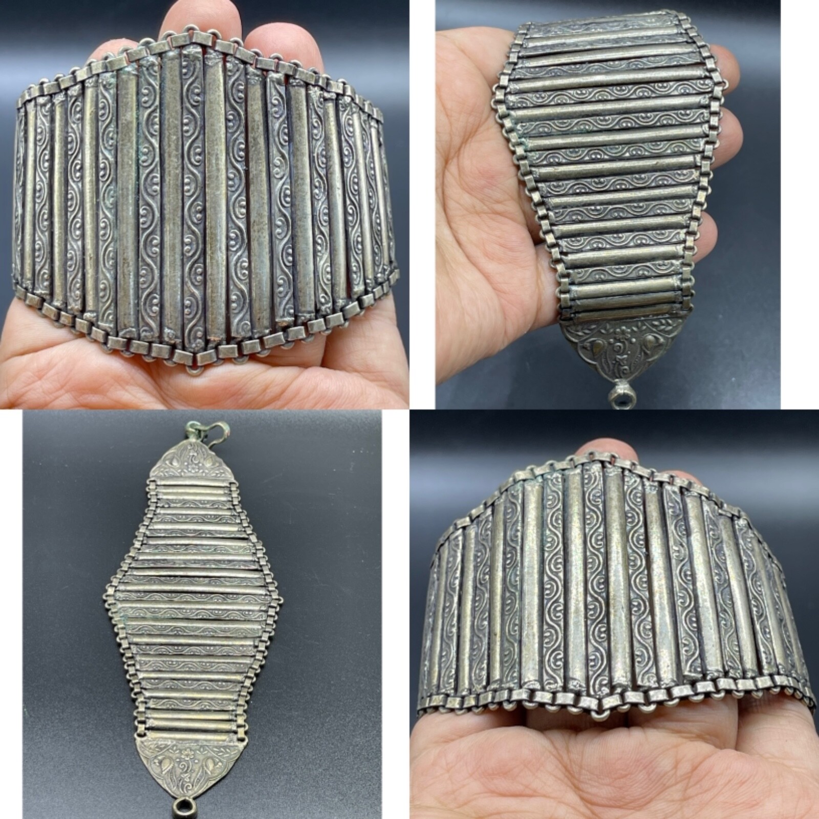 Wonderful unique Antique Stunning Silver Unique old bracelet 