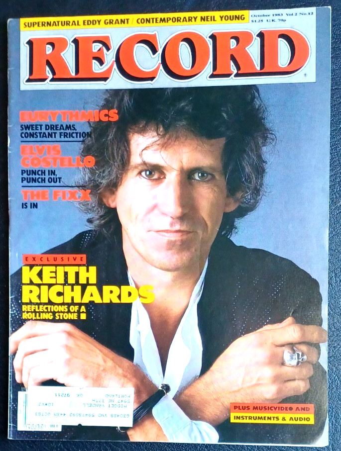 Record Magazine October 1983 Rolling Stones Elvis Costello Eurythmics NM Cond Q5