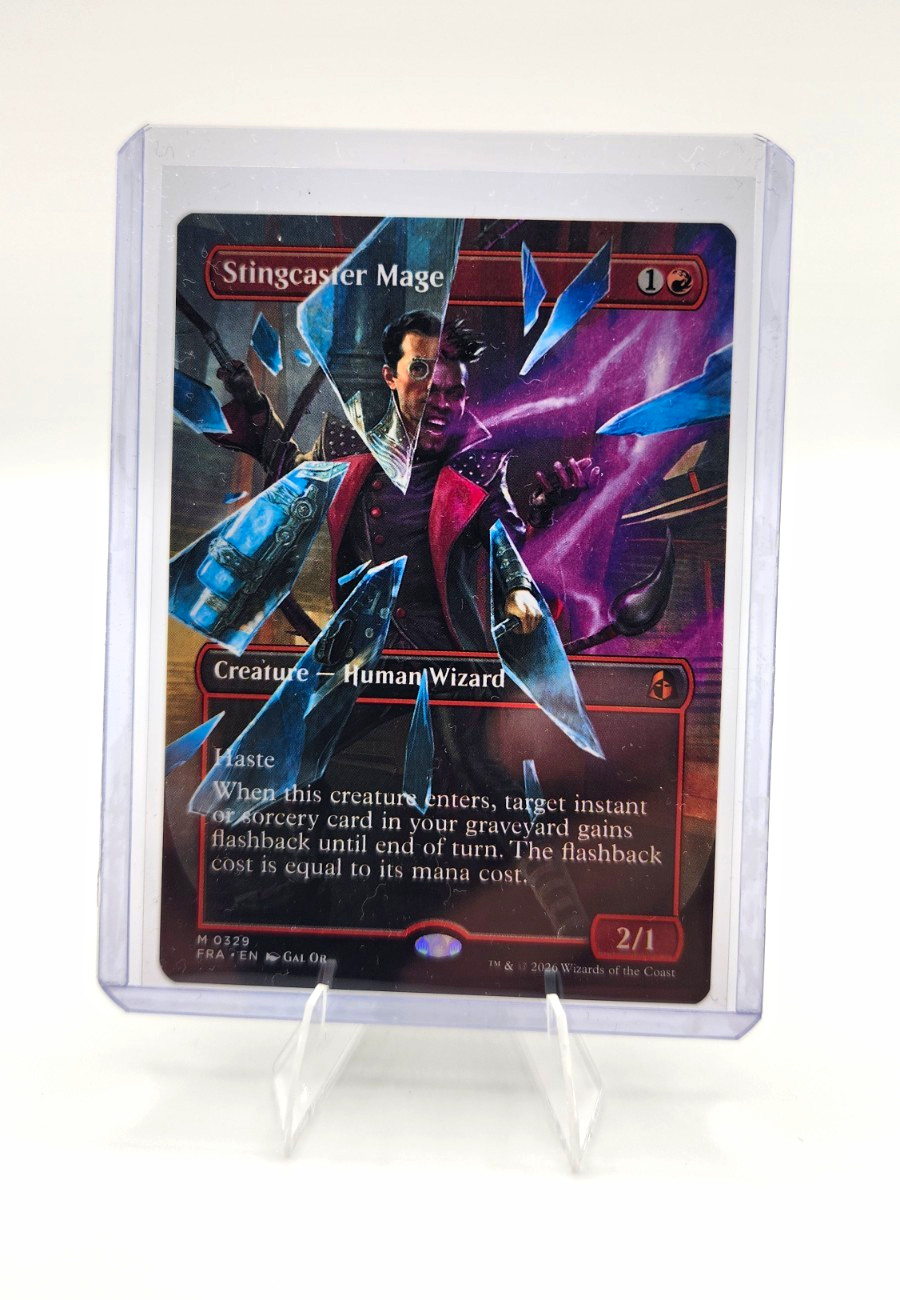 Wizards of the Coast MTG Stingcaster Mage 0329 Alt Art Foil Rare Wizards of the Coast MTG Stingcaster Mage 0329 Alt Art Foil Rare