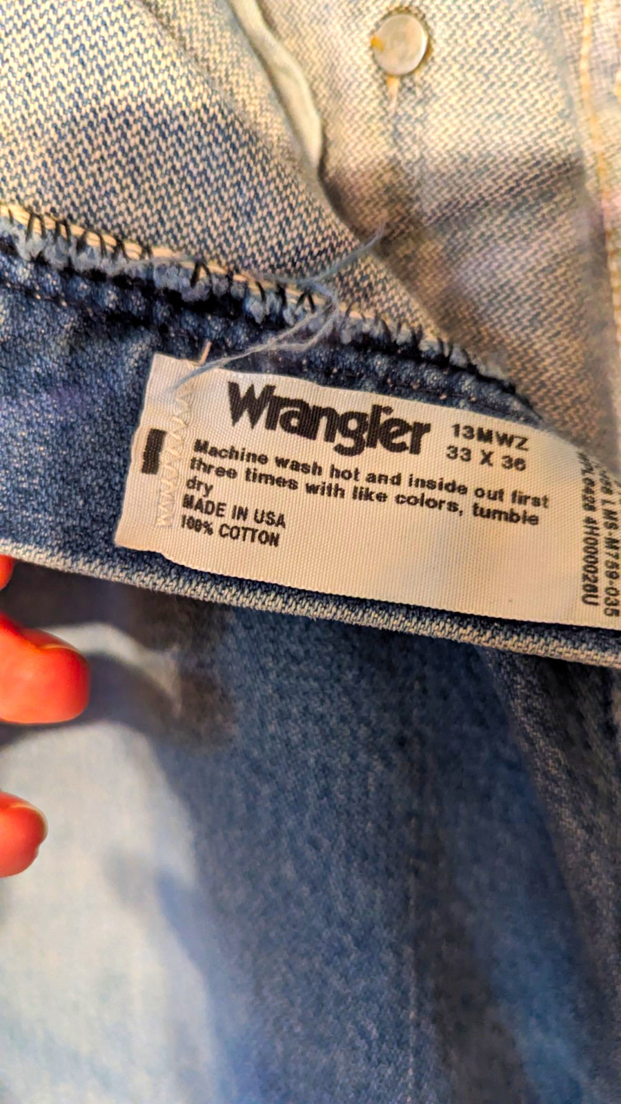 Wrangler Cowboy Cut Denim Jeans Men\'s 34 Regular Fit Straight Mid Rise 13mwz Wrangler Cowboy Cut Denim Jeans Men\'s 34 Regular Fit Straight Mid Rise 13mwz
