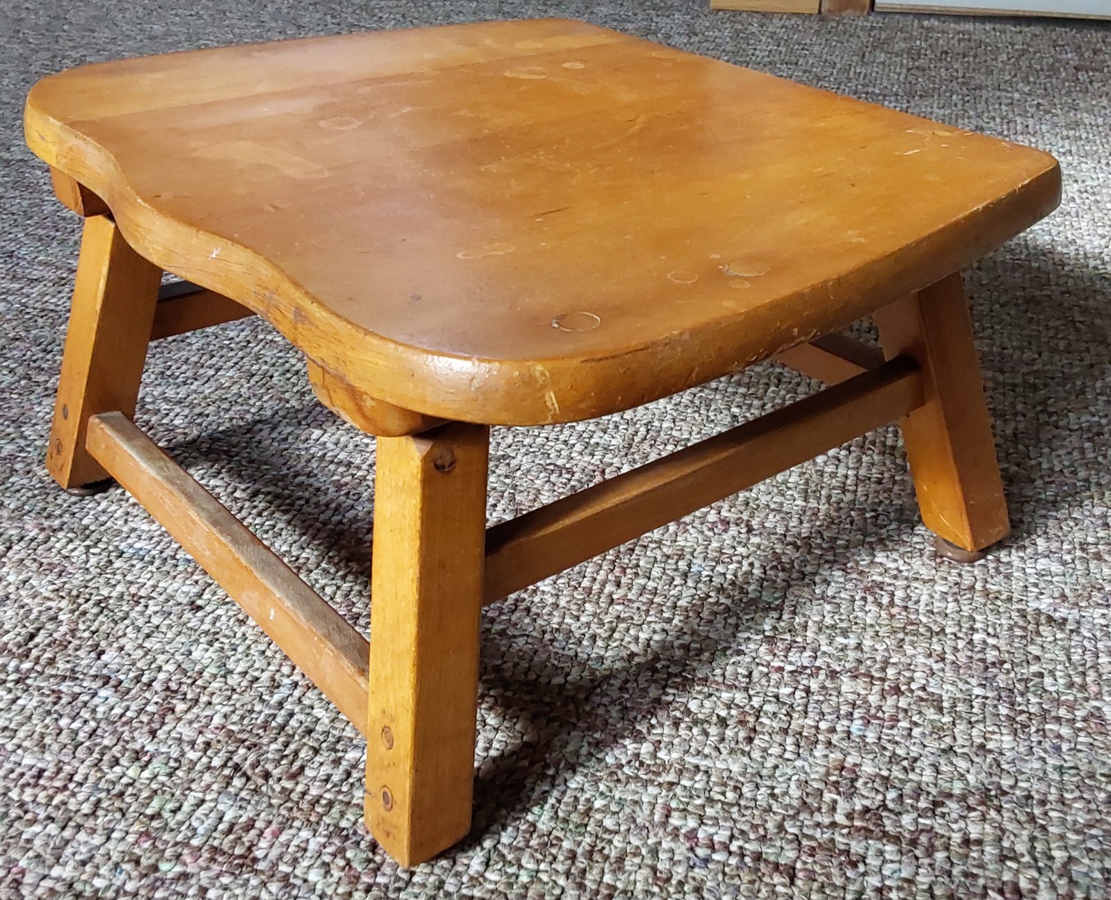 Vtg Hand Crafted Wood Step Foot Stool Mini Bench Seat Chair Craftsman Made Table Vtg Hand Crafted Wood Step Foot Stool Mini Bench Seat Chair Craftsman Made Table