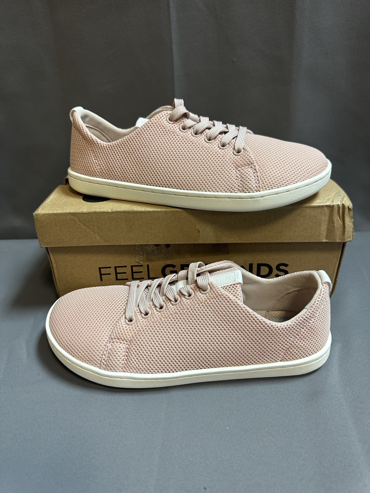 New Feel Grounds Original Mesh Barefoot Shoes - Dusty Pink Women’s Sneakers 7.5