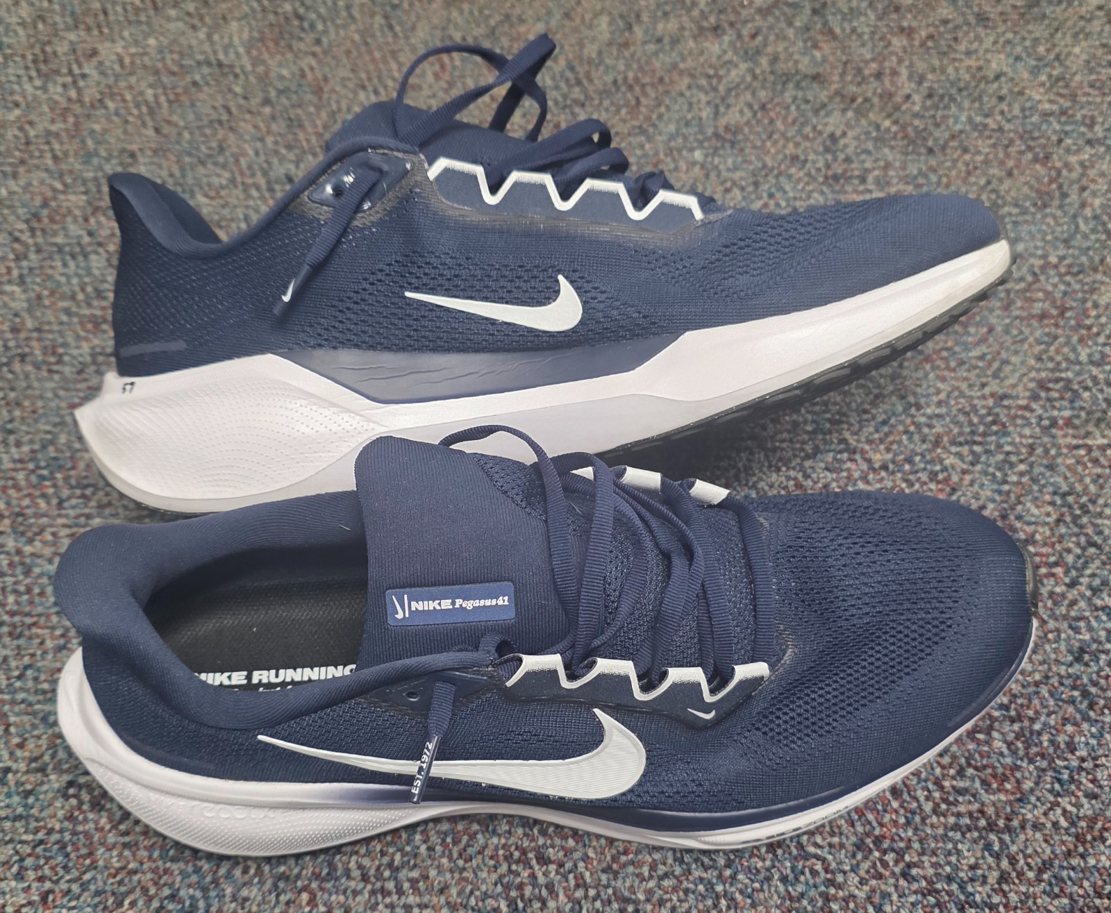 Nike Air Zoom Pegasus 41 TB Men\'s Size 14 Navy White Running Shoes HF1536-404 Nike Air Zoom Pegasus 41 TB Men\'s Size 14 Navy White Running Shoes HF1536-404