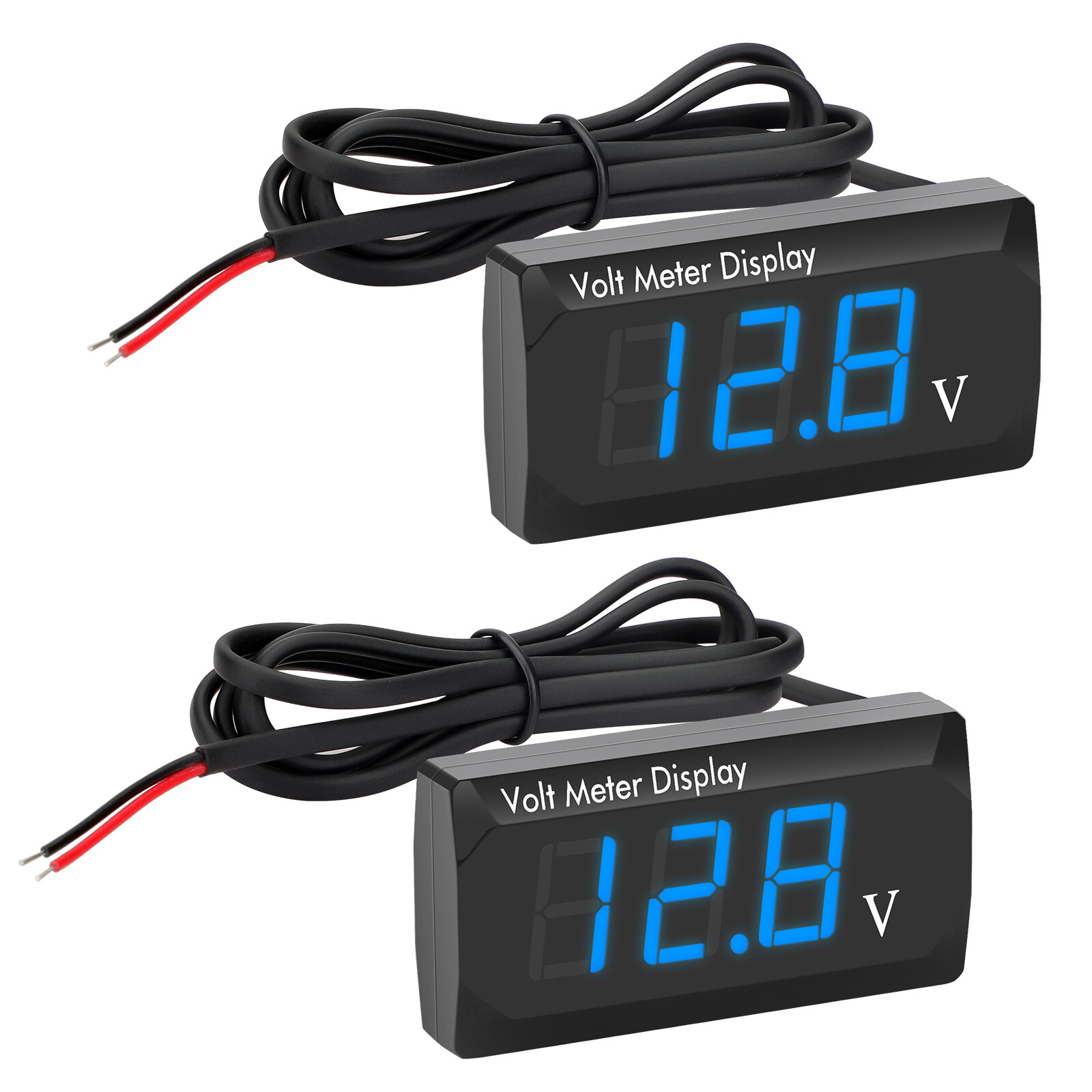2PCS 12V Digital LED Display Voltmeter Voltage Gauge Panel Meter Car Motorcycle 2PCS 12V Digital LED Display Voltmeter Voltage Gauge Panel Meter Car Motorcycle