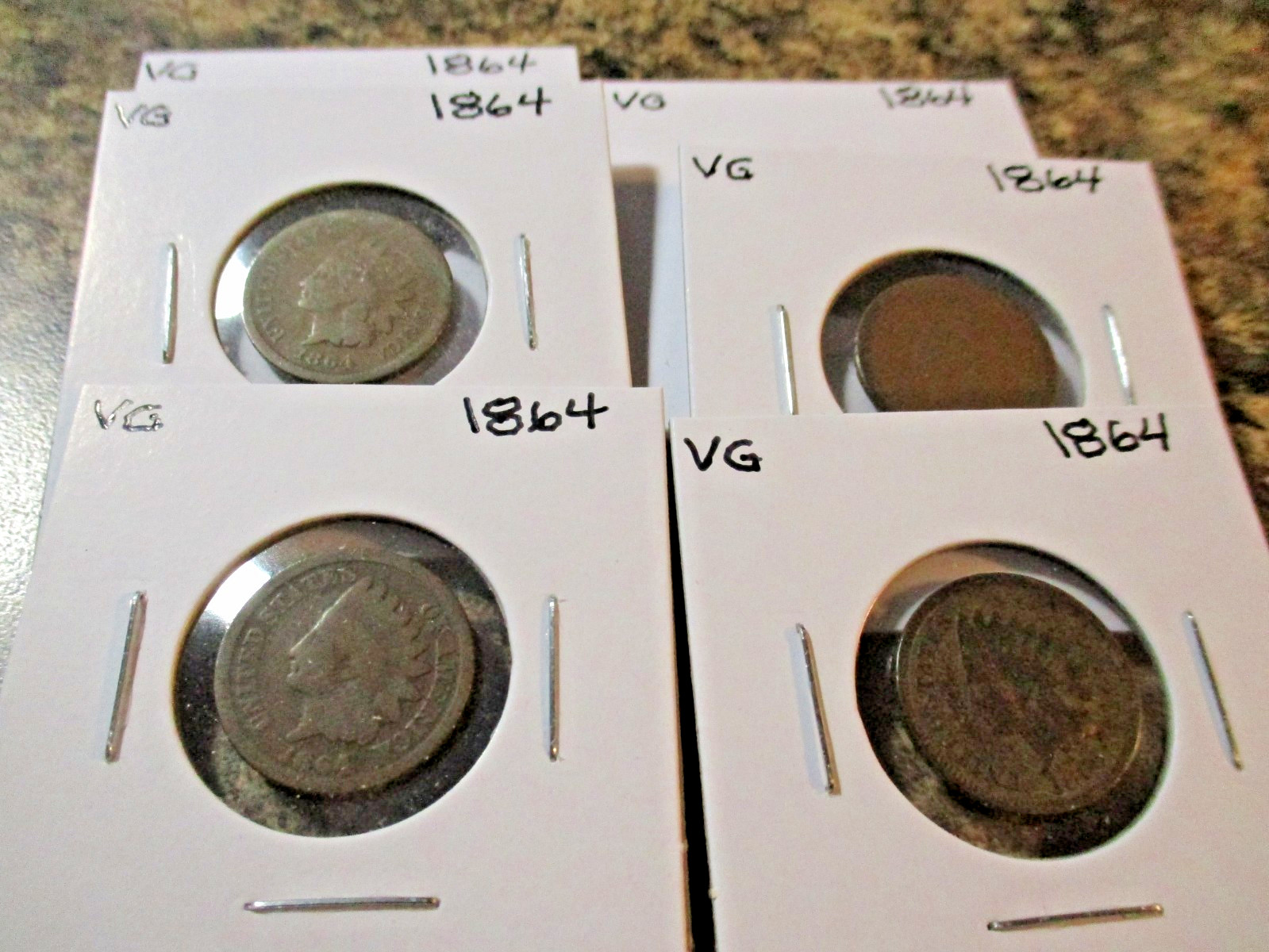 1864 INDIAN CENT BRONZE VG XO 1864 INDIAN CENT BRONZE VG XO